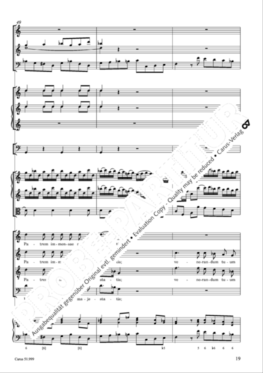 Te Deum Te Deum 4-Part scores gallery preview page 20