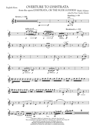 Overture to Lysistrata (arr. Peter Stanley Martin) - English Horn