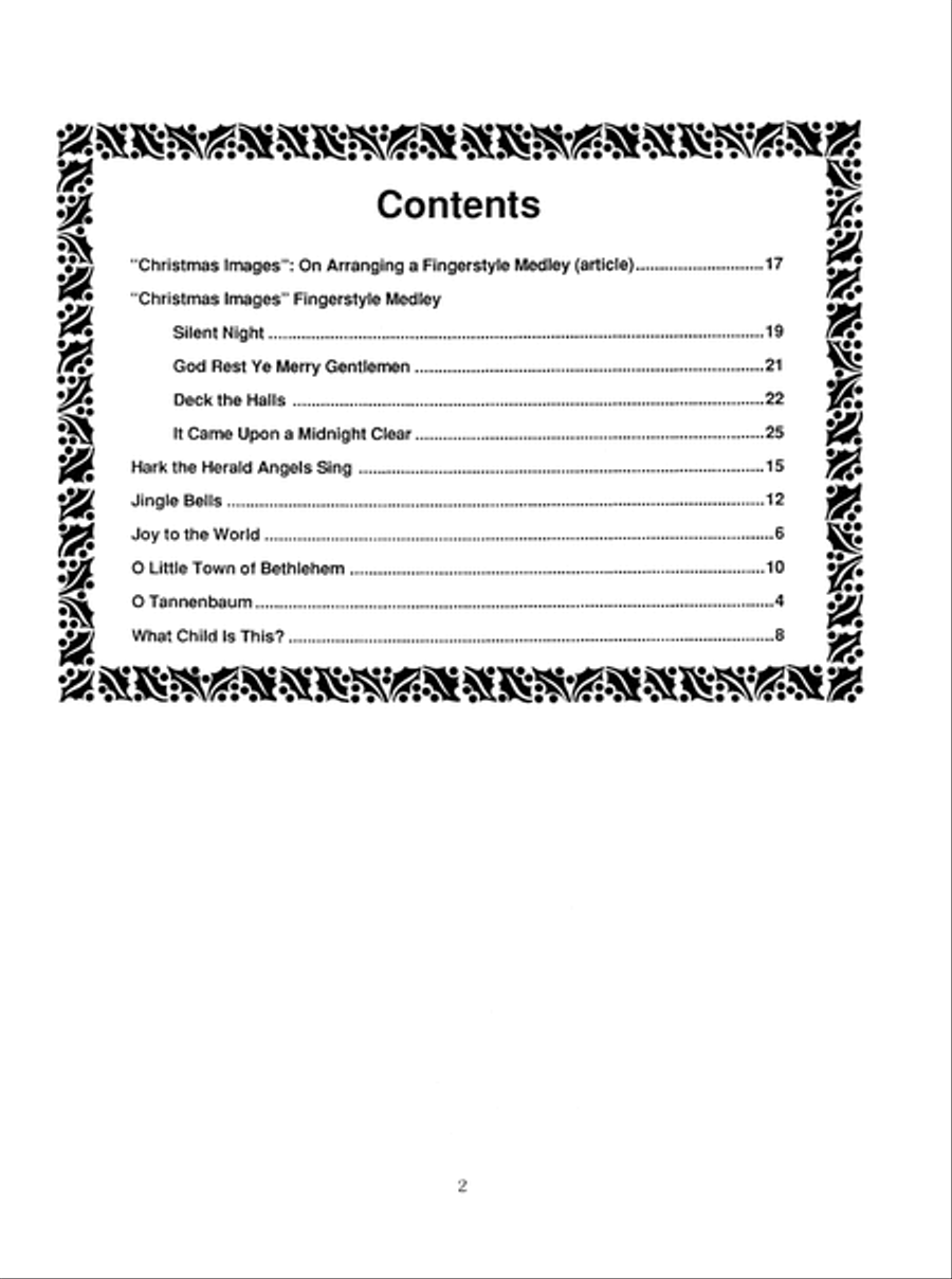 Fingerstyle Jazz Images for Christmas Acoustic Guitar scores gallery preview page 3