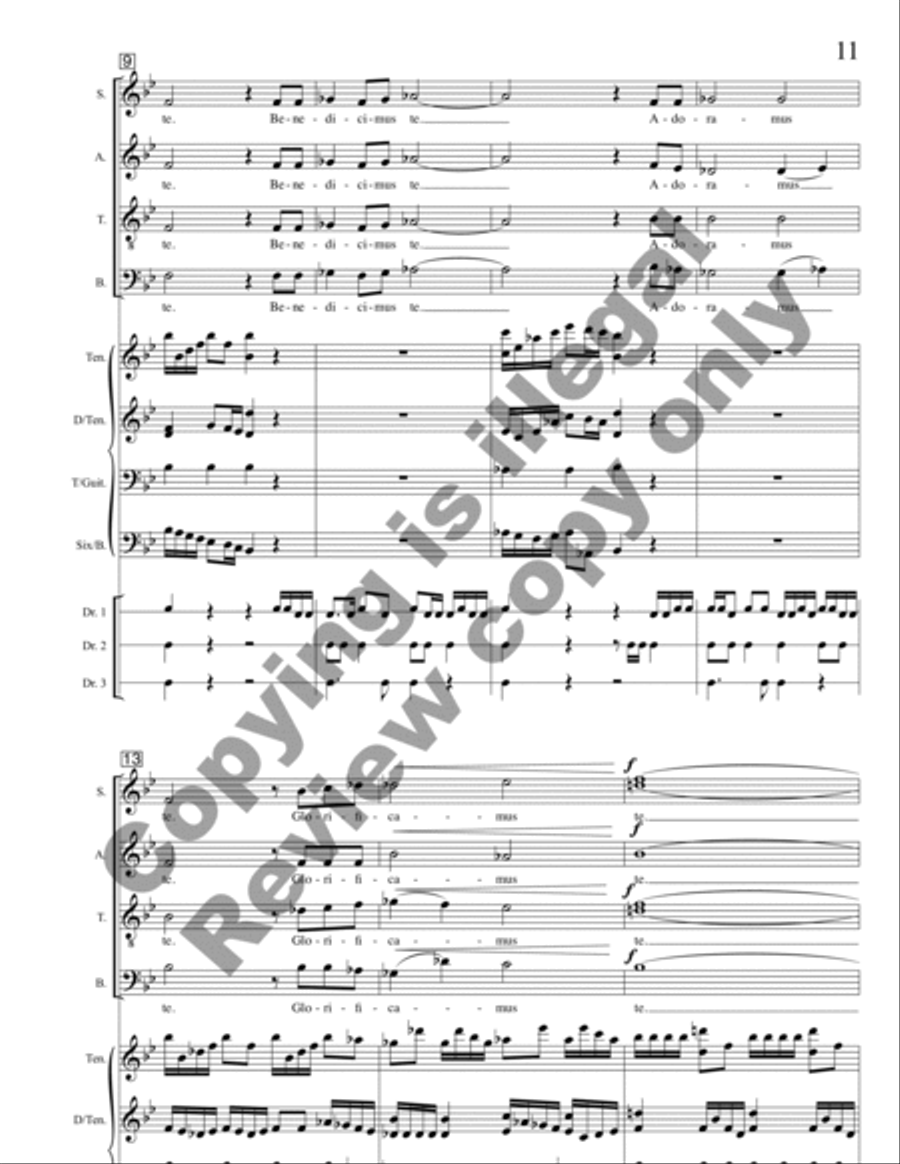 Missa Florens (Full Score) Choir scores gallery preview page 9