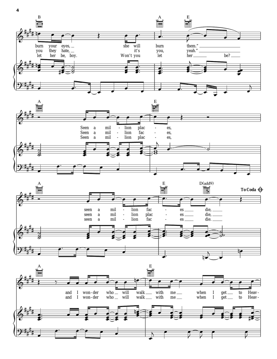 Old Man & Me (When I Get To Heaven) Piano, Vocal, Guitar scores gallery preview page 4