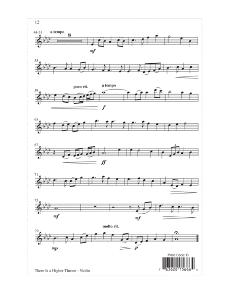 There Is a Higher Throne Choir scores gallery preview page 12