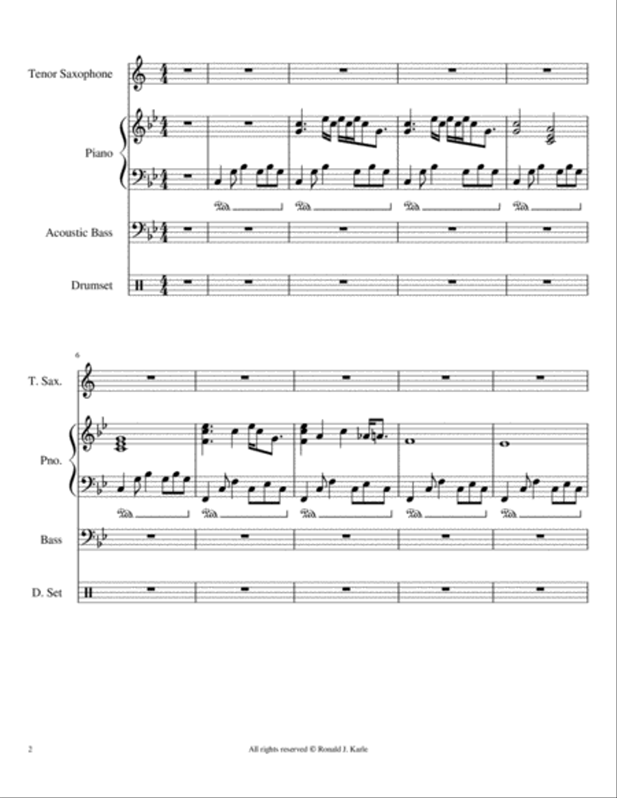 Harmonic Blues Harmonic Blues Small Ensemble scores gallery preview page 2