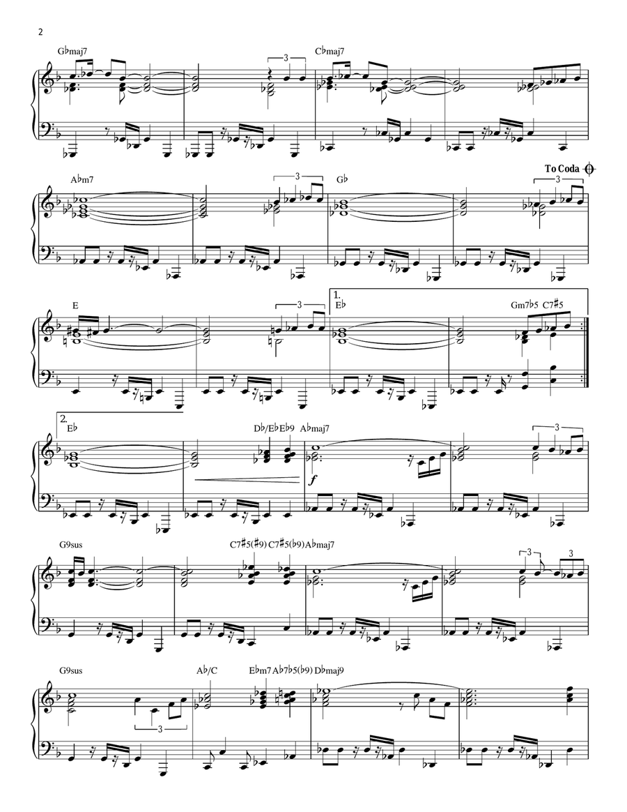 Rise Piano Solo scores gallery preview page 2
