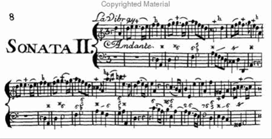 Sonatas mingled with pieces for the flute - Opus II Flute scores gallery preview page 2