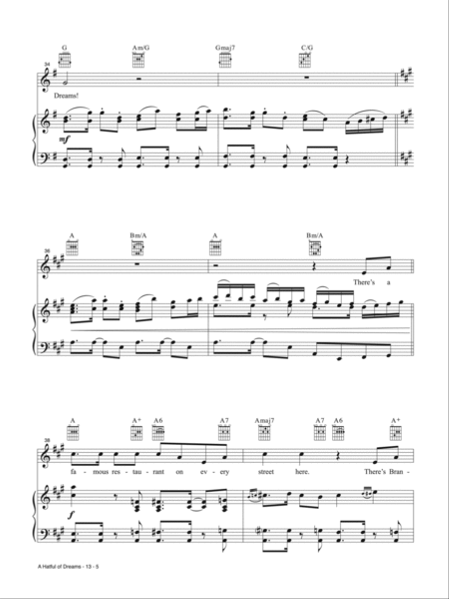 A Hatful of Dreams (from Wonka) Piano, Vocal, Guitar scores gallery preview page 5