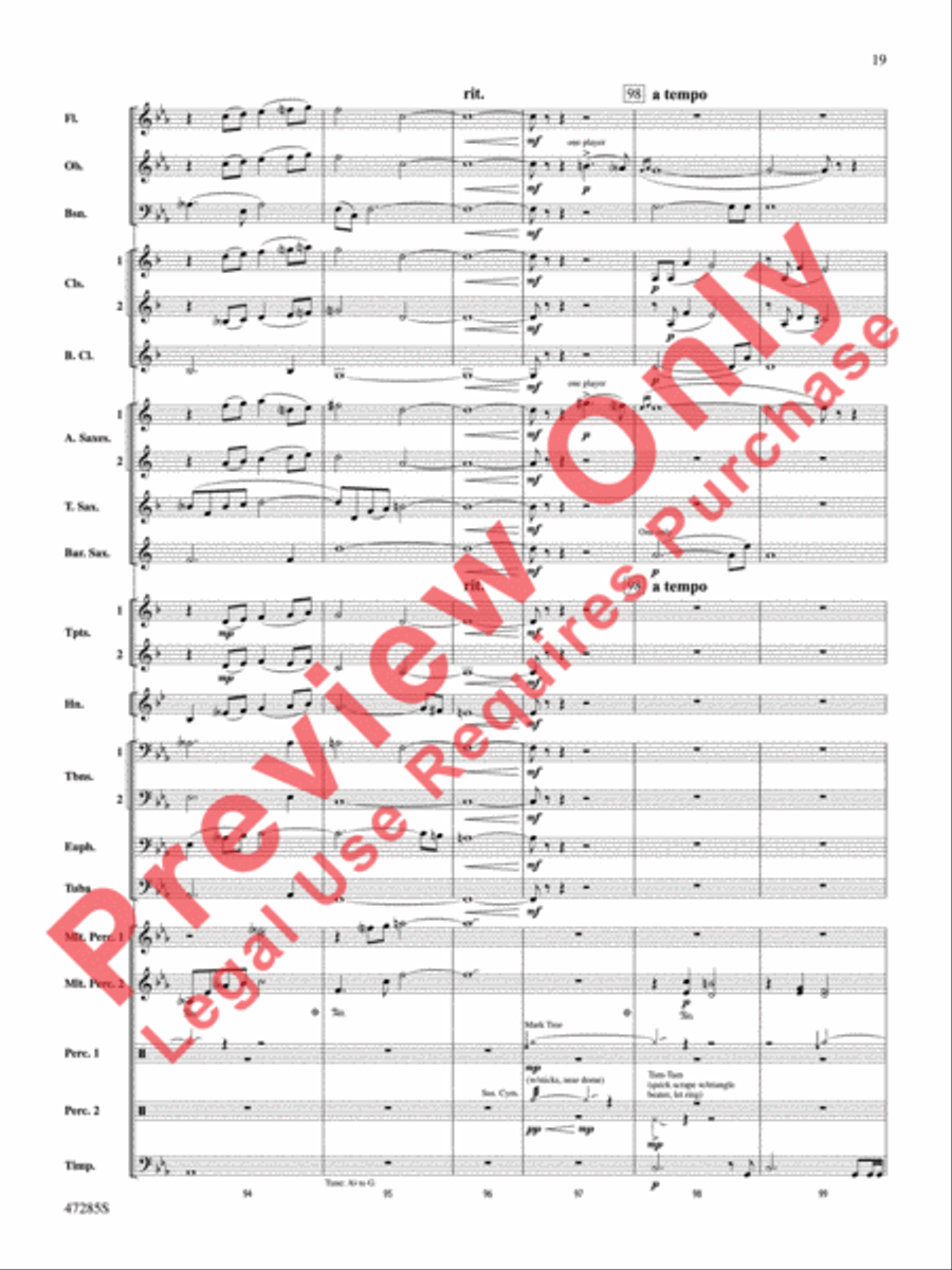 Extraordinary Machines of Clockwork and Steam Concert Band scores gallery preview page 20