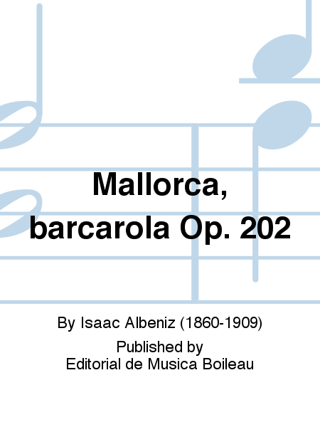 Mallorca, barcarola Op.202
