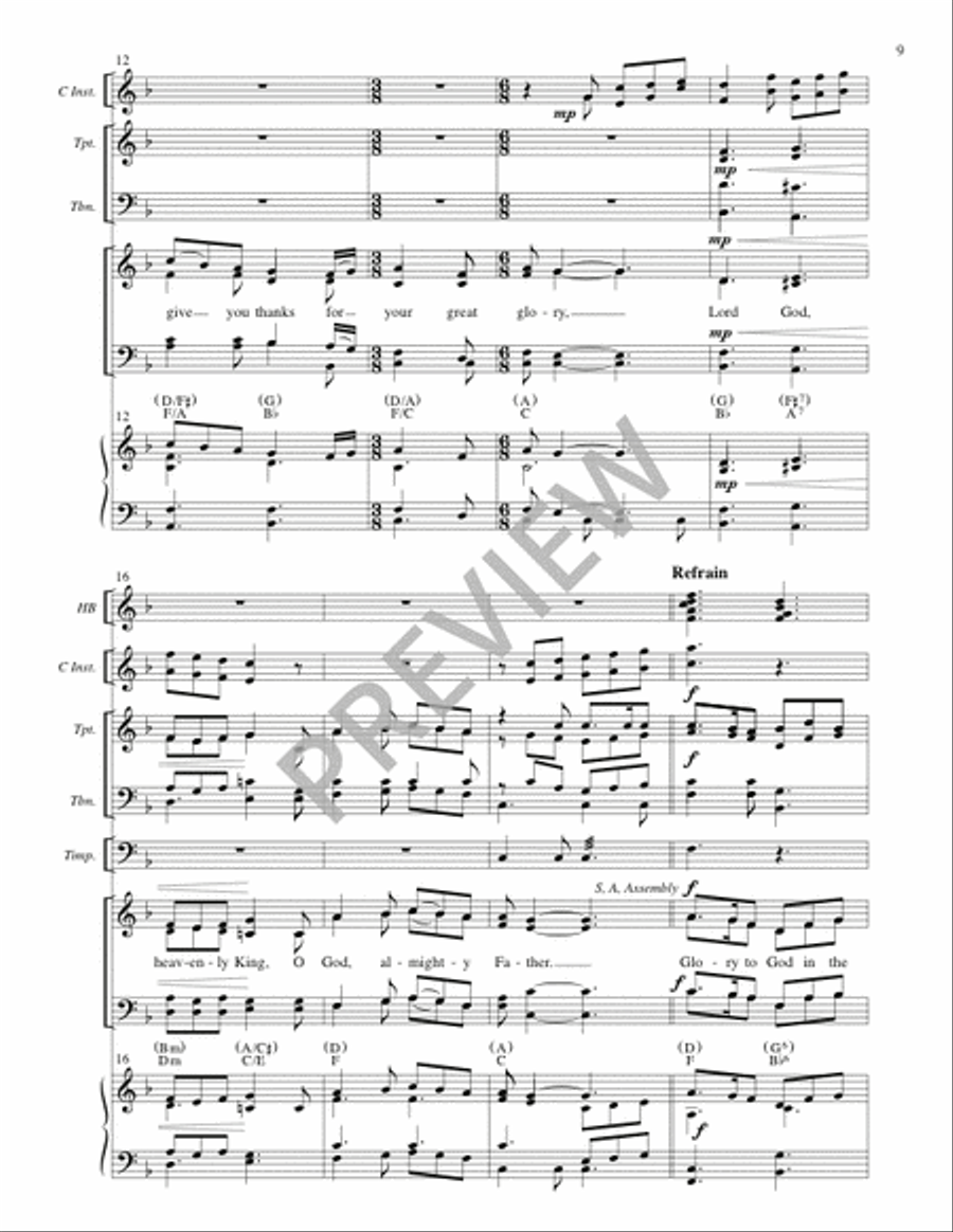Storrington Mass (Full Score) 4-Part scores gallery preview page 10