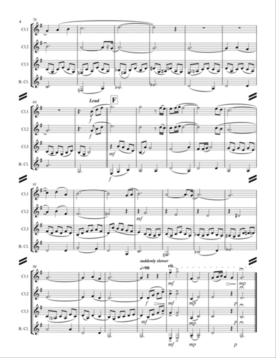 Cavatina Woodwind Quartet scores gallery preview page 5