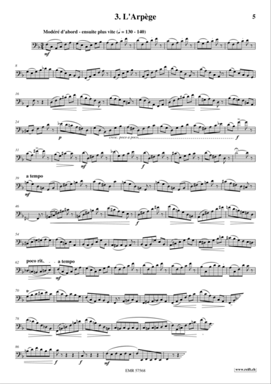 32 Etudes de Perfectionnement Bassoon Solo scores gallery preview page 5