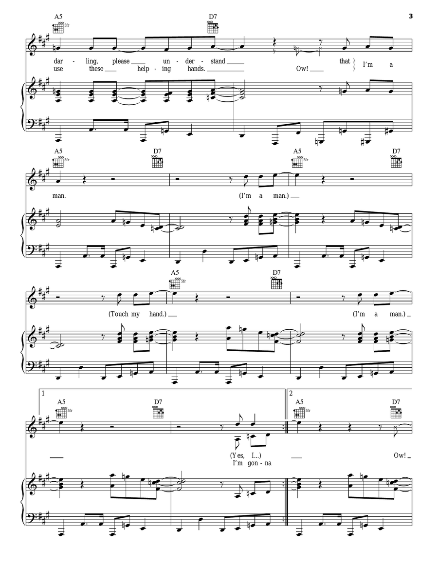 I'm A Man Piano, Vocal, Guitar scores gallery preview page 3