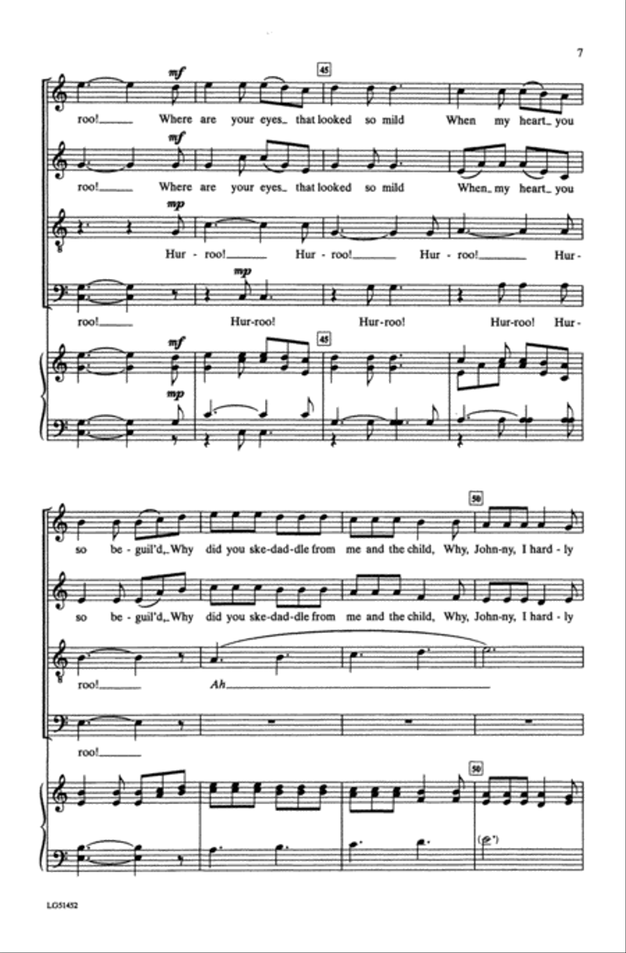 Johnny, I Hardly Knew Ye Choir scores gallery preview page 5