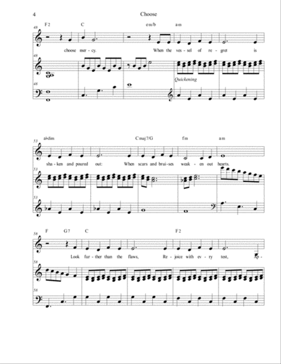 Choose (Romans 12) Voice Solo scores gallery preview page 4