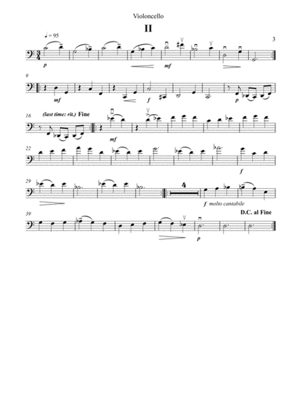 Sonata No. 1 for Cello and Piano (Cello Part)