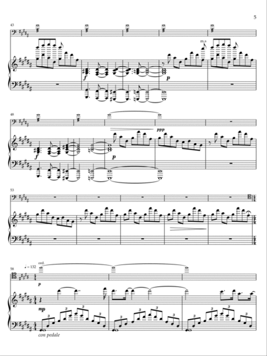 Prelude No.3 (The Romance) String Duet scores gallery preview page 5