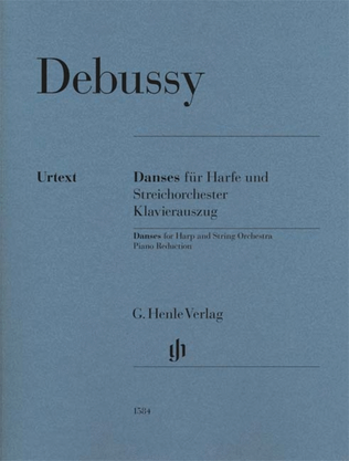 Book cover for Danses for Harp and String Orchestra
