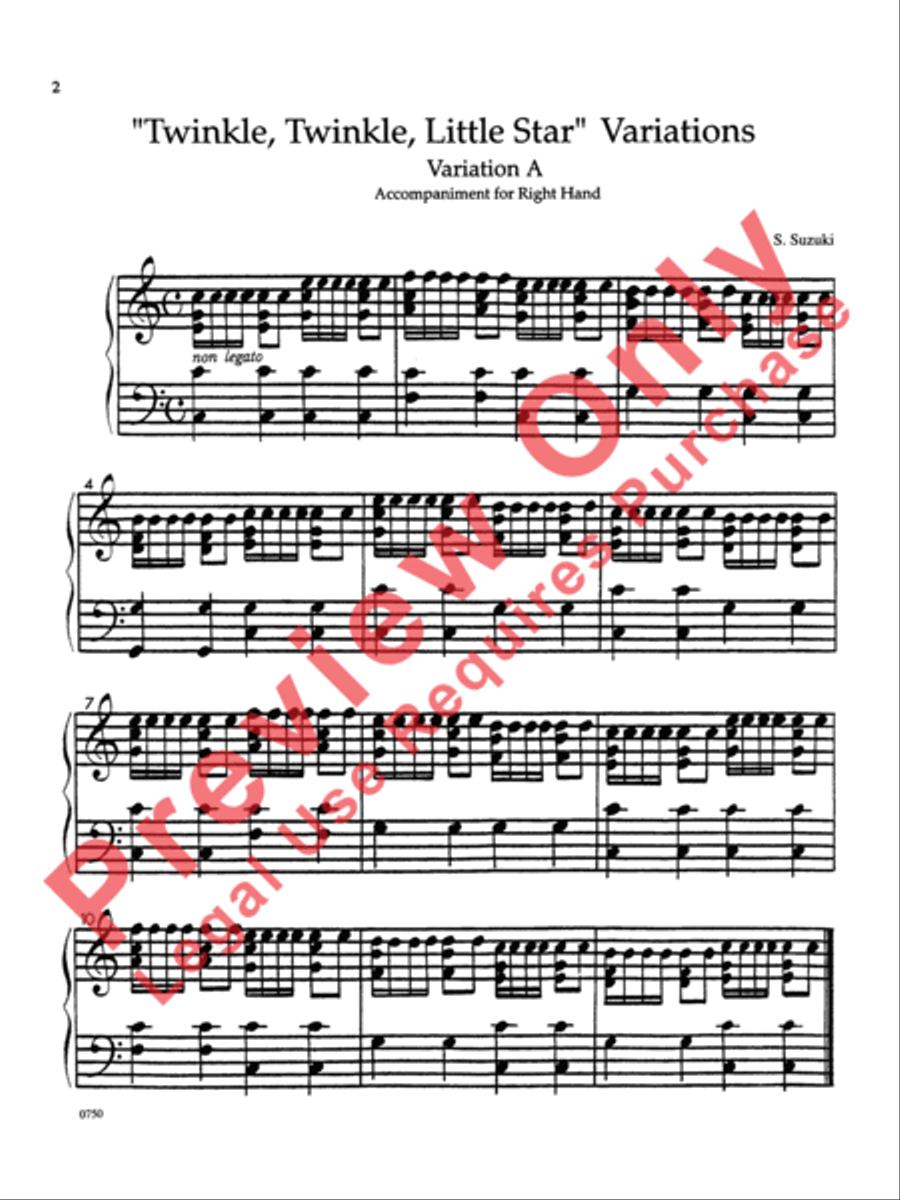Suzuki Piano Ensemble Music for Piano Duo, Volume 1 Piano Accompaniment scores gallery preview page 6