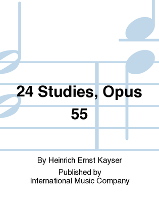 Book cover for 24 Studies, Opus 55
