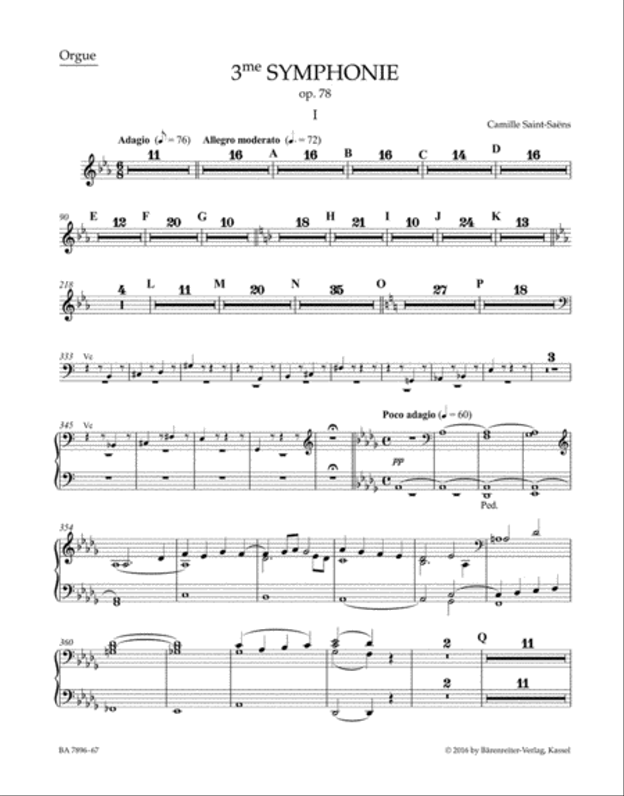 Symphony No. 3 C minor op. 78 Organ scores gallery preview page 2