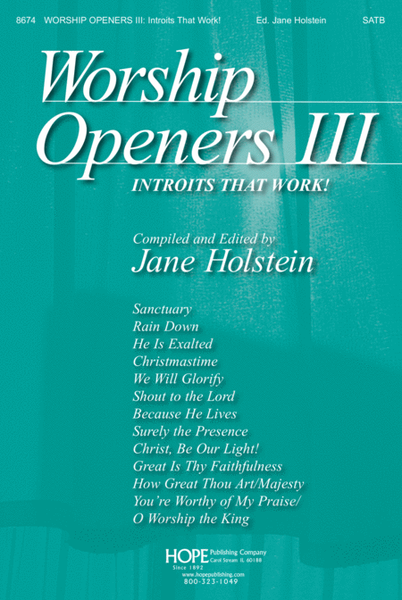 Worship Openers: Introits that Work!, Vol. 3 image number null