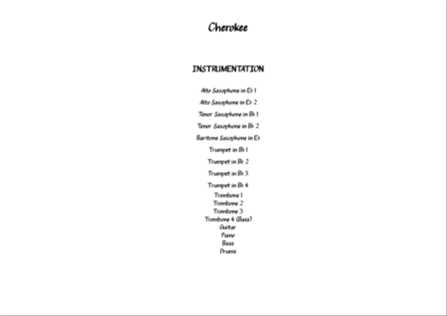 Cherokee Jazz Ensemble scores gallery preview page 2