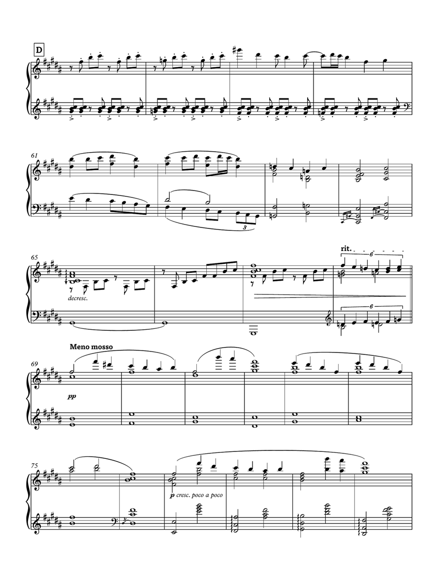 Last Goodbye (UNDERTALE Piano Collections 2) Piano Solo scores gallery preview page 5