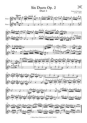 Six Devienne Flute Duets Op. 2