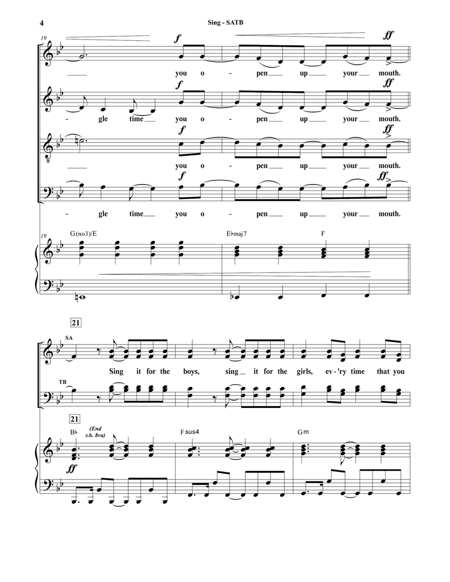 Sing 4-Part scores gallery preview page 4