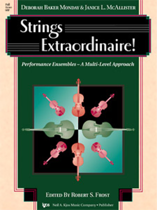 Book cover for Strings Extraordinaire - Score