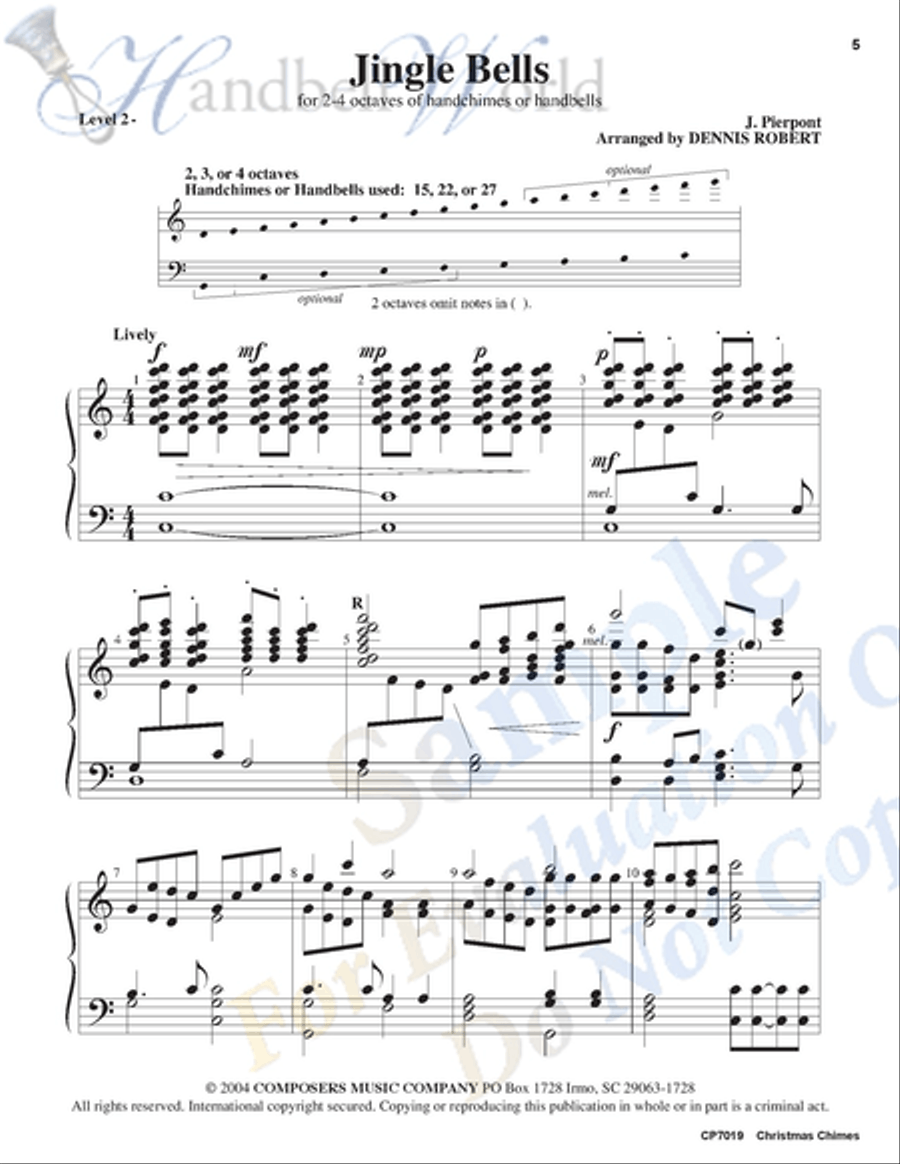 Christmas Chimes Christmas Chimes 4-Octaves scores gallery preview page 4
