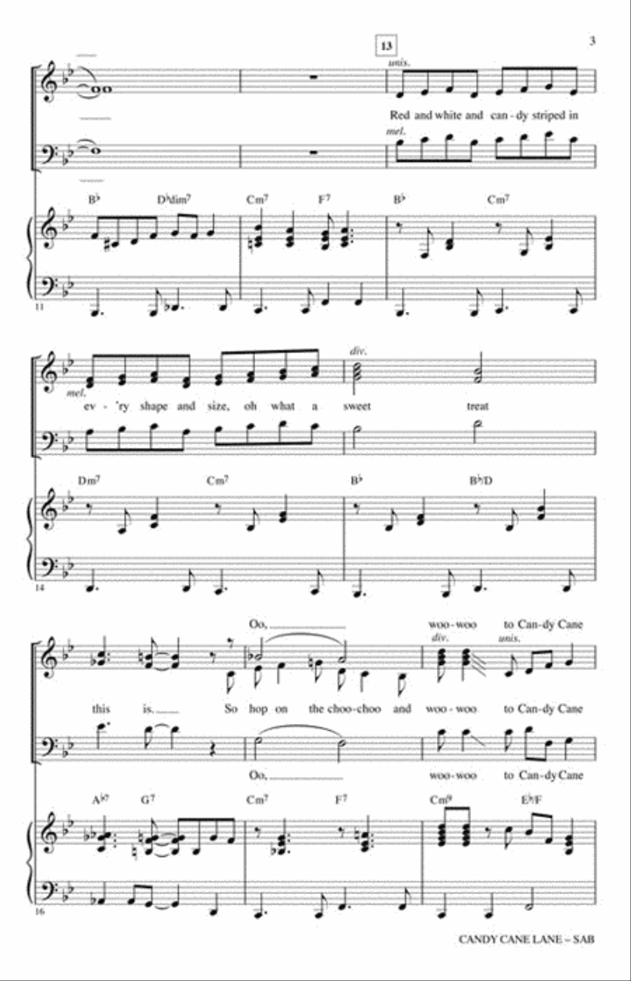 Candy Cane Lane Candy Cane Lane 3-Part scores gallery preview page 3