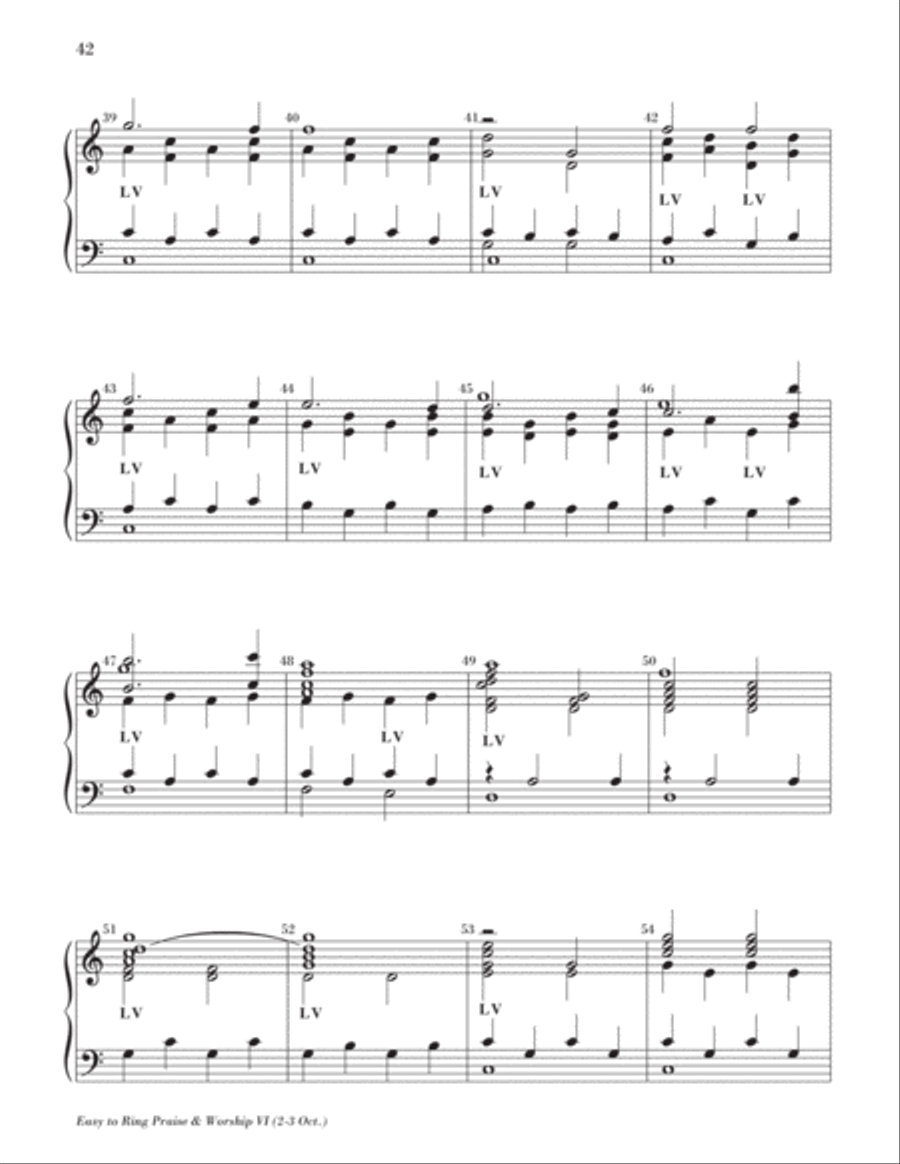 Easy to Ring Praise and Worship 3-Octaves scores gallery preview page 45