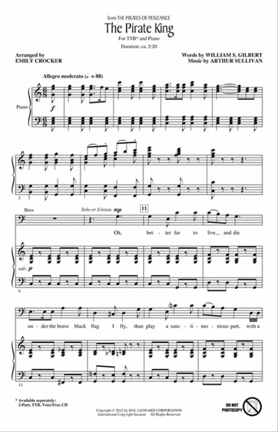 The Pirate King The Pirate King TTB scores gallery preview page 2