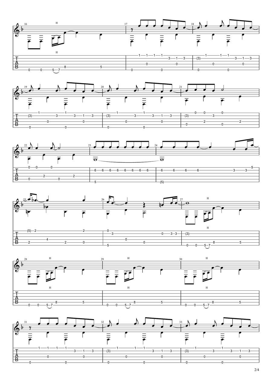Come Together Acoustic Guitar scores gallery preview page 2