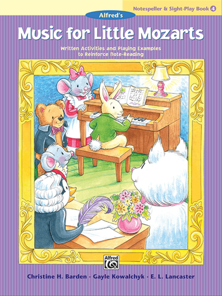 Music for Little Mozarts Notespeller & Sight-Play Book, Book 4 Piano Method scores gallery preview page 1