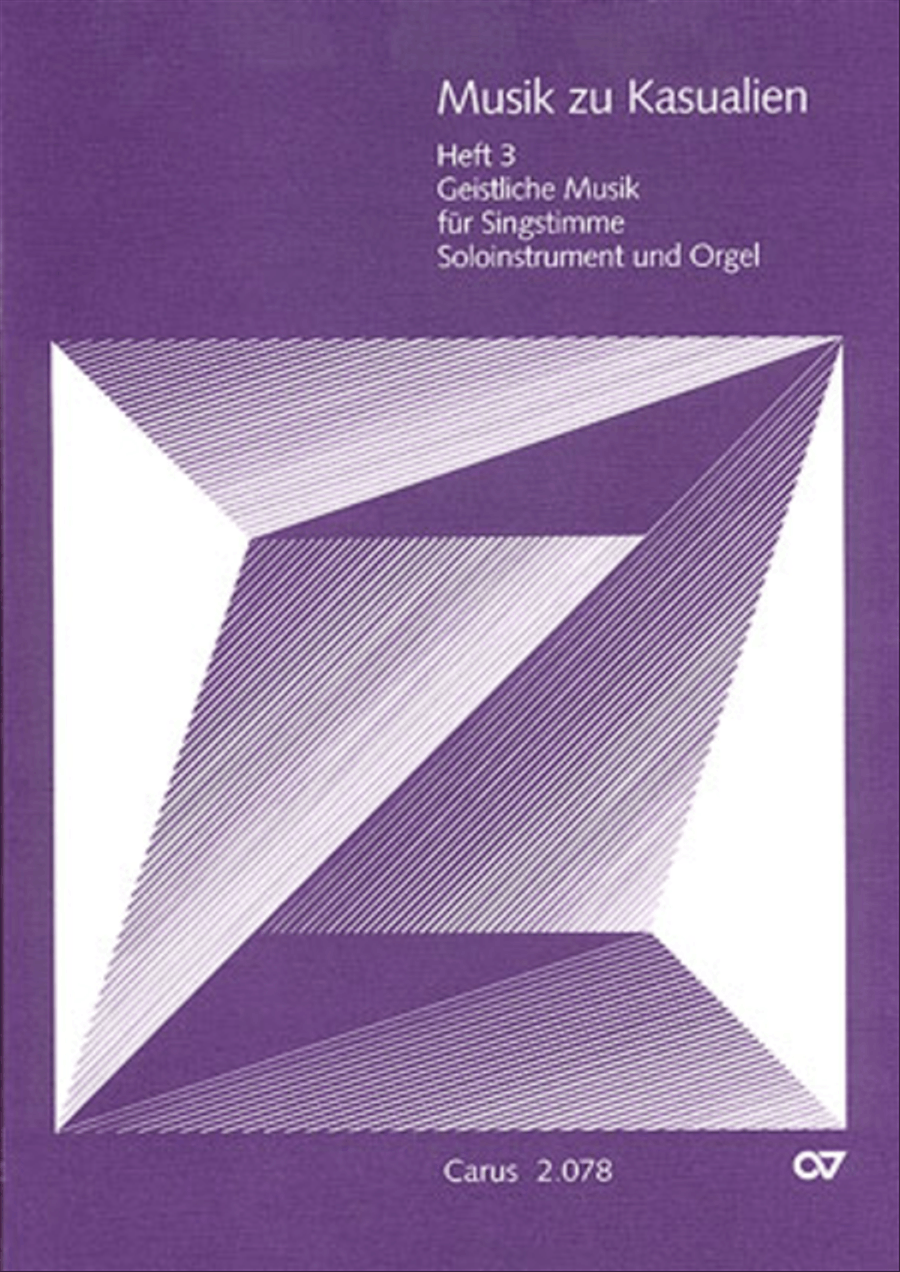 Music for Occasional Services, vol. 3 (Musik zu Kasualien, Heft 3) Collection / Songbook scores gallery preview page 1
