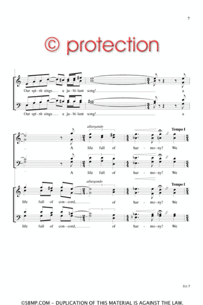 Listen to a Jubilant Song - SATB Octavo image number null
