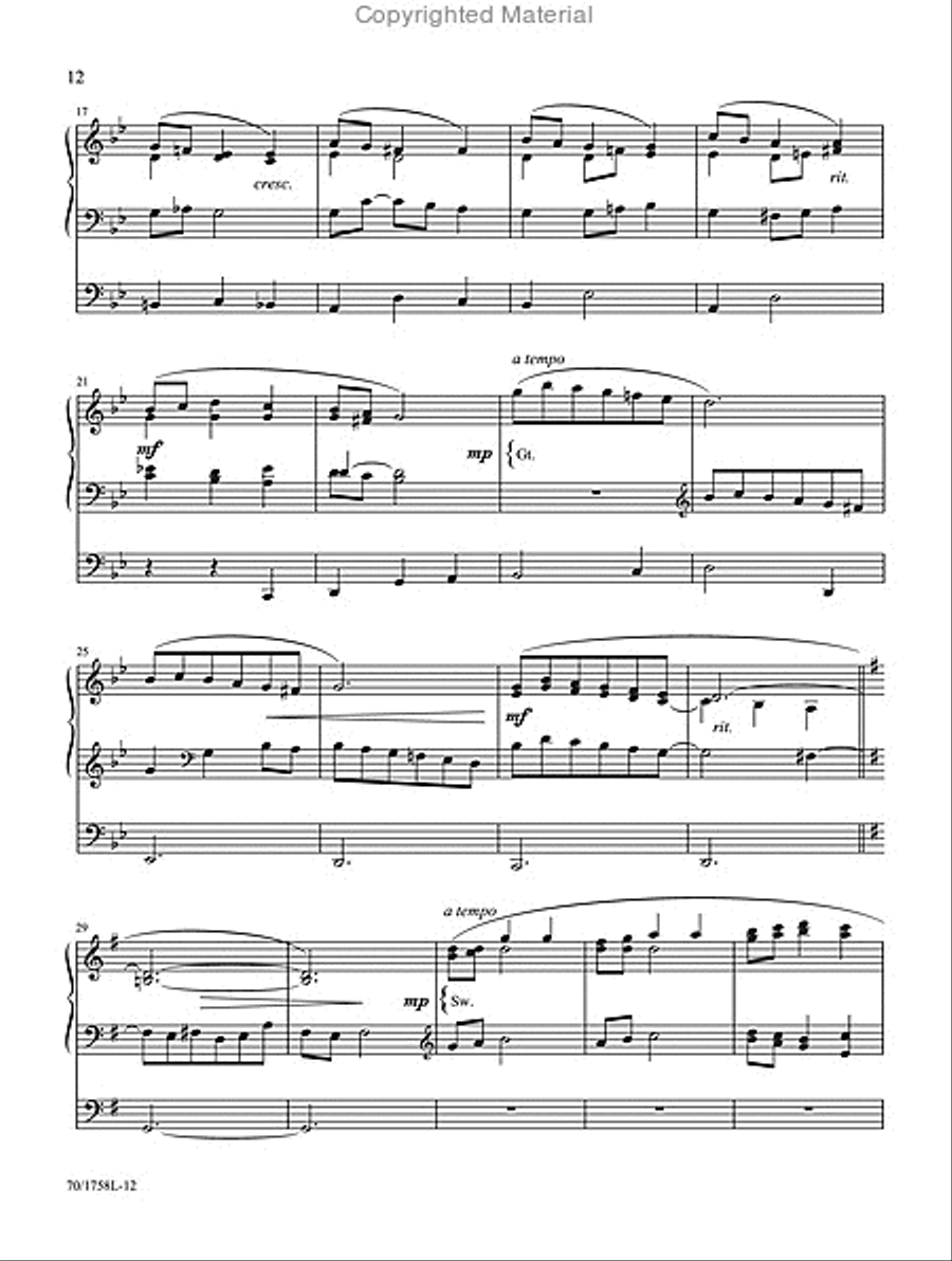 Child in the Manger Organ Solo scores gallery preview page 5