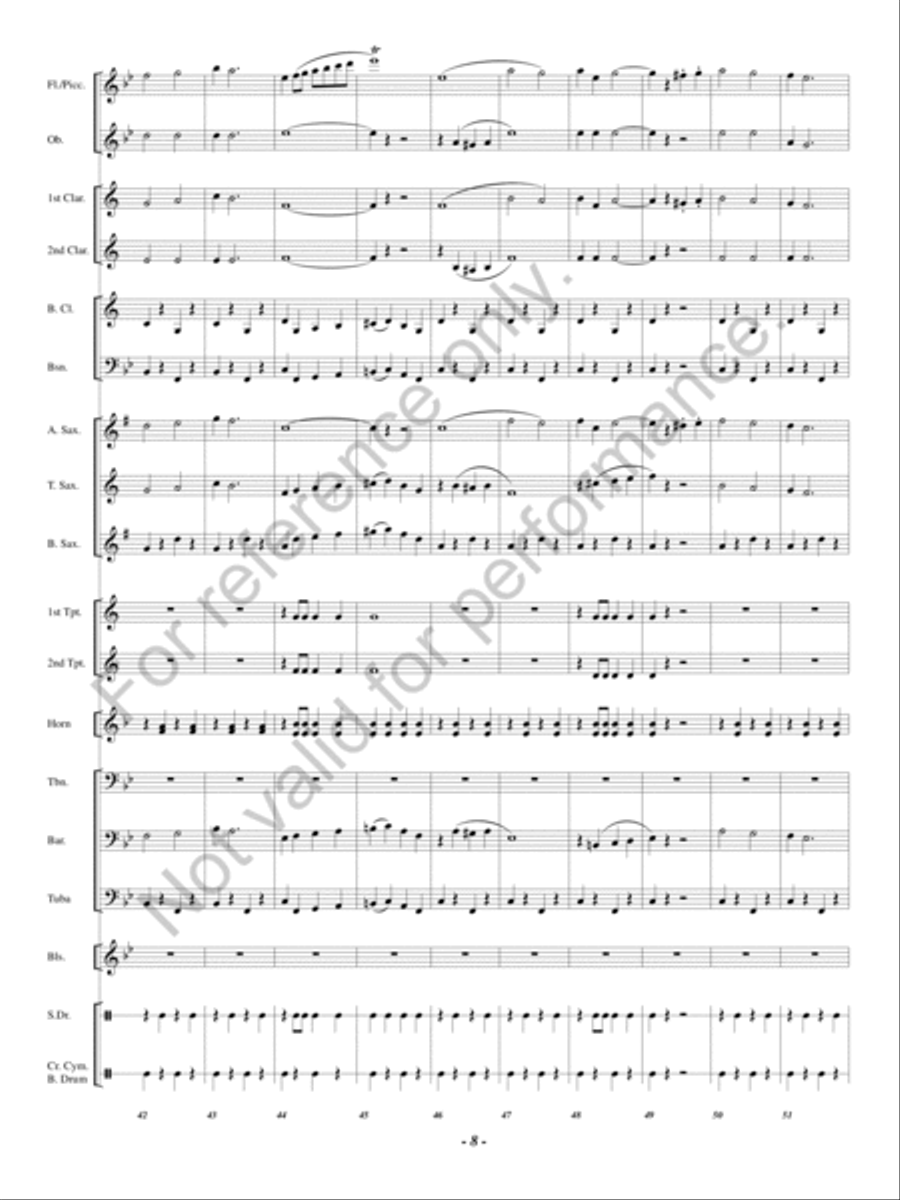 Hosts of Freedom Concert Band scores gallery preview page 7