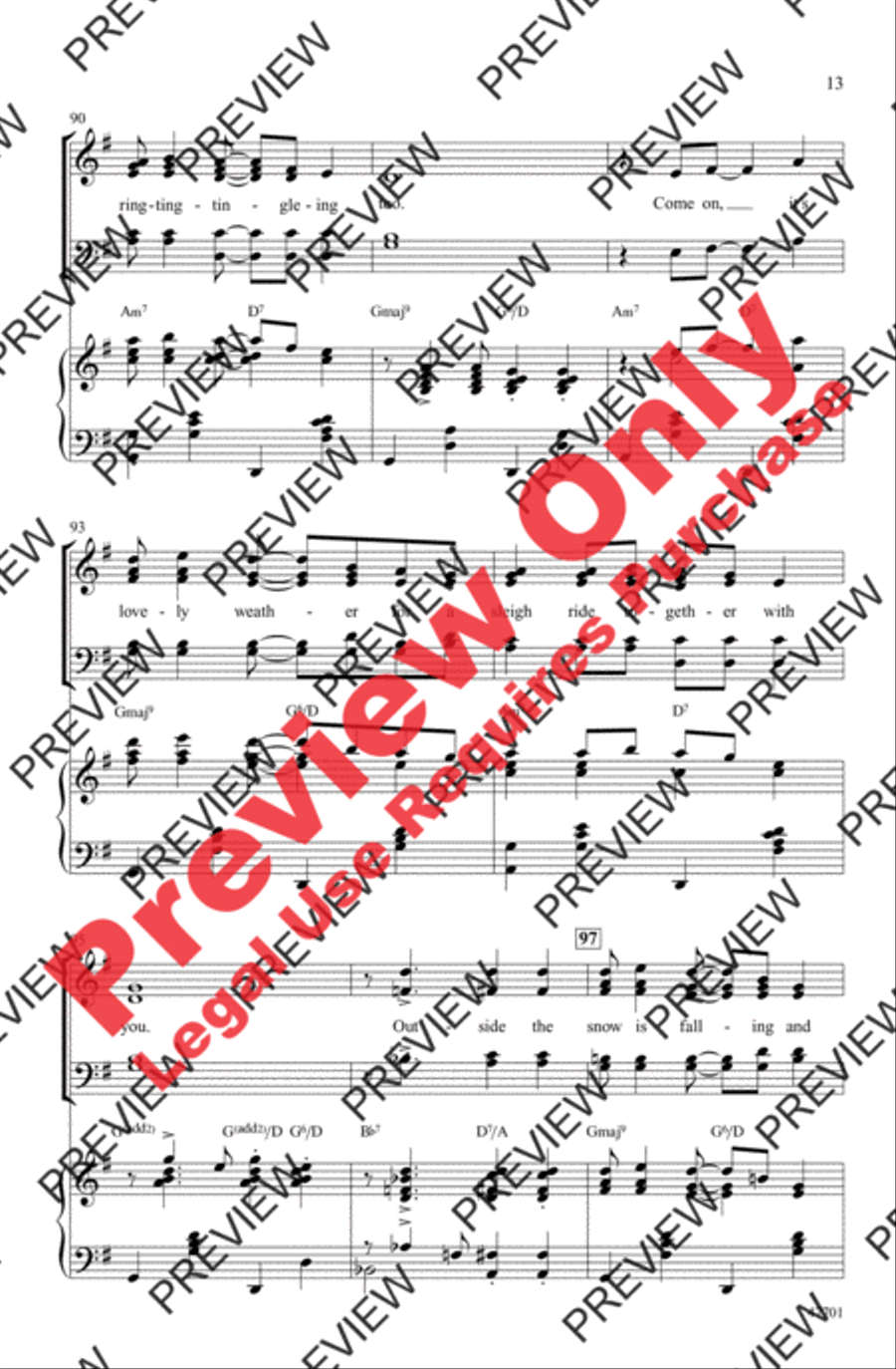 Sleigh Ride 4-Part scores gallery preview page 13