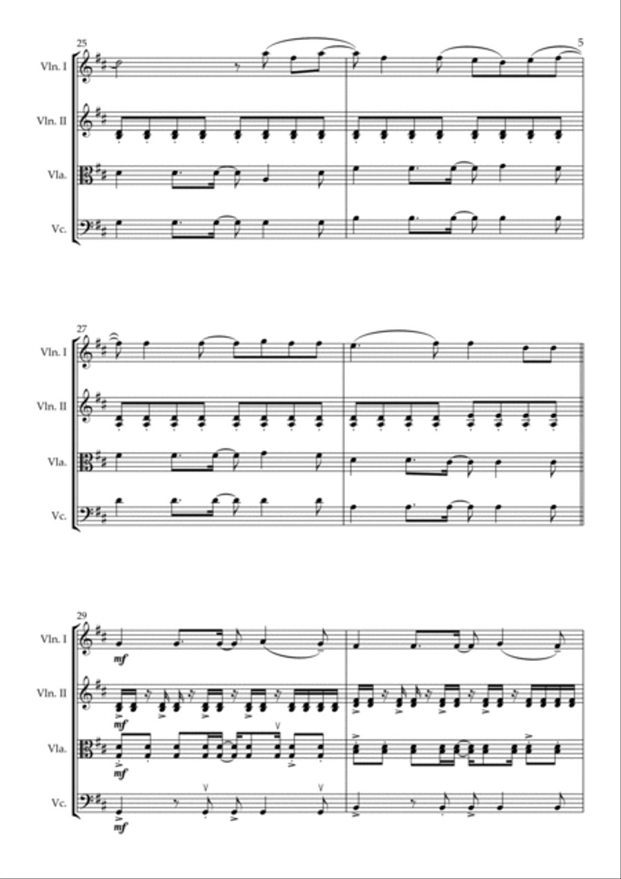 Celestial String Quartet scores gallery preview page 5