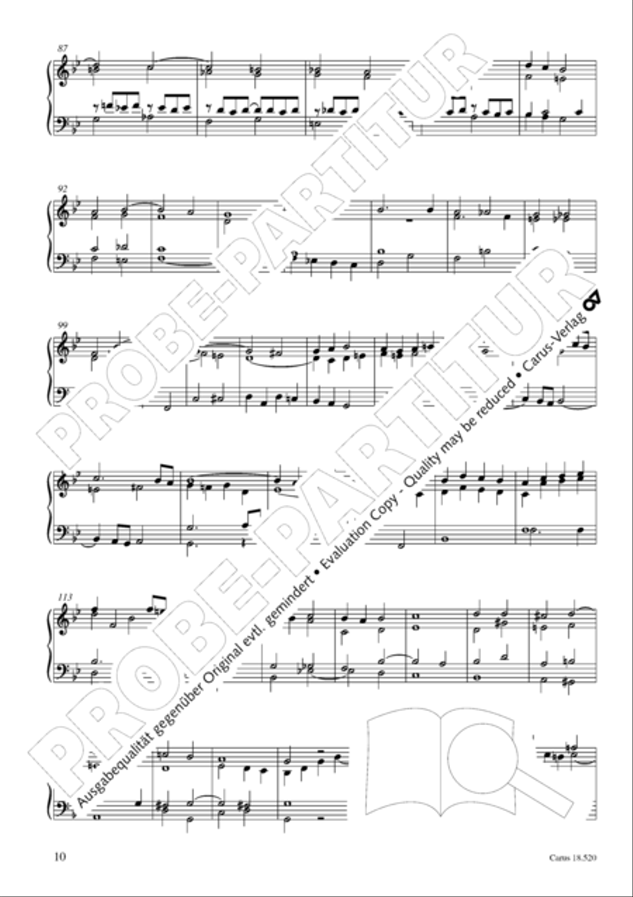 Partita in B flat Major Harpsichord scores gallery preview page 11