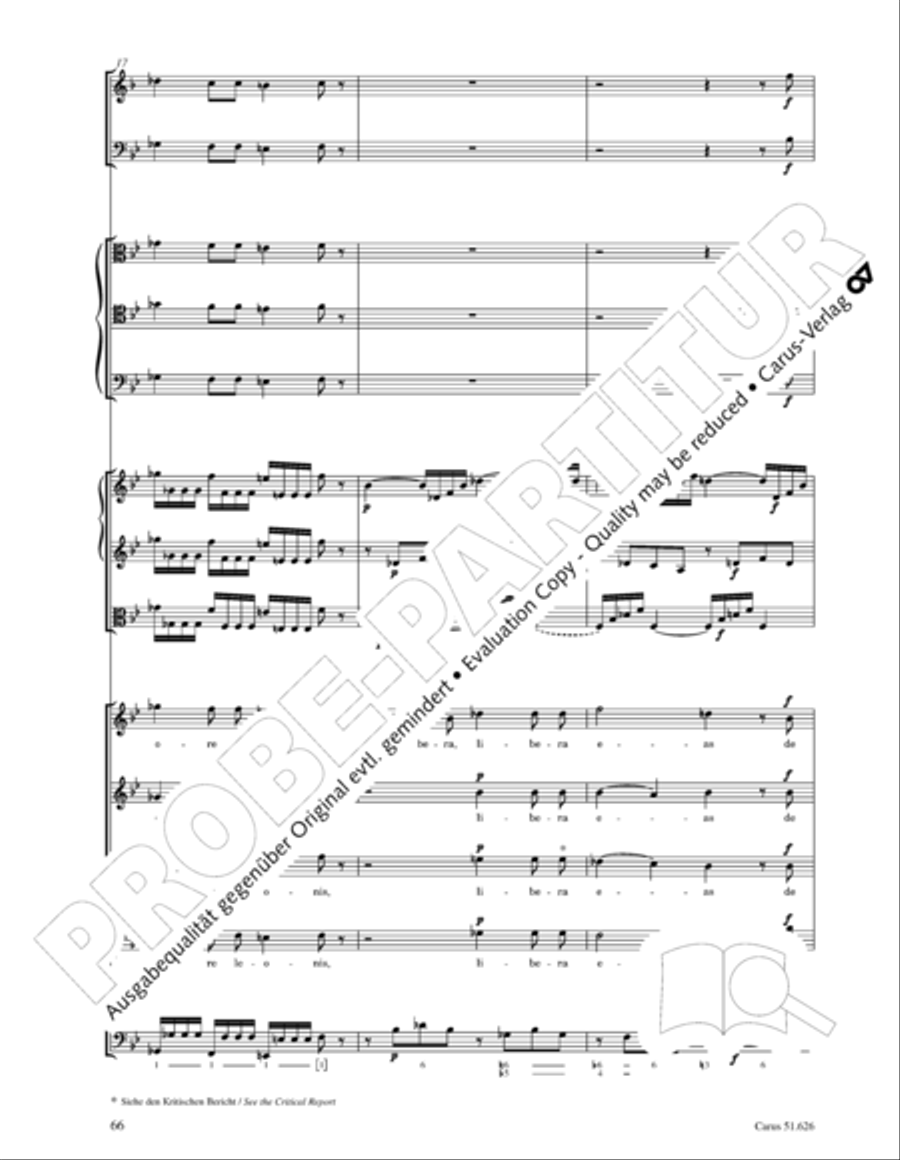 Missa longa in C major (Missa longa in C) 4-Part scores gallery preview page 78