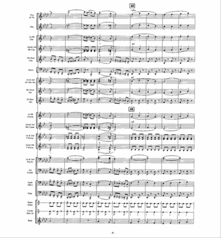 The Big Cage The Big Cage Concert Band scores gallery preview page 7