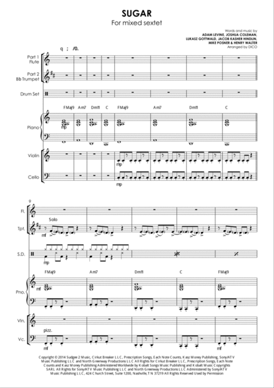 Sugar Small Ensemble scores gallery preview page 2