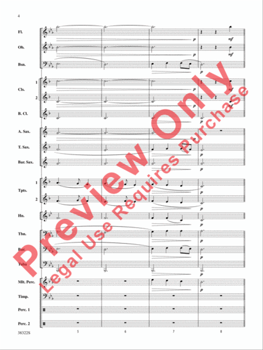 Gesu Bambino Concert Band scores gallery preview page 4