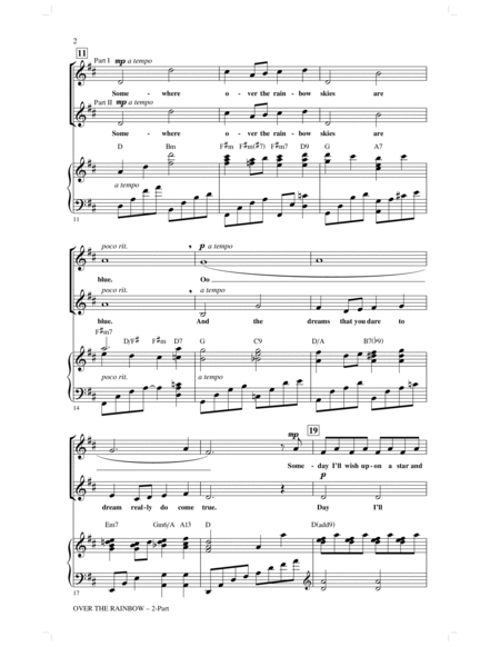 Over The Rainbow (arr. Audrey Snyder)