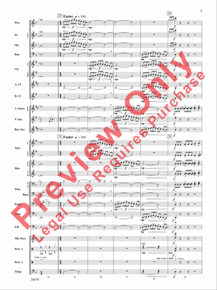 Tsunami Concert Band scores gallery preview page 6