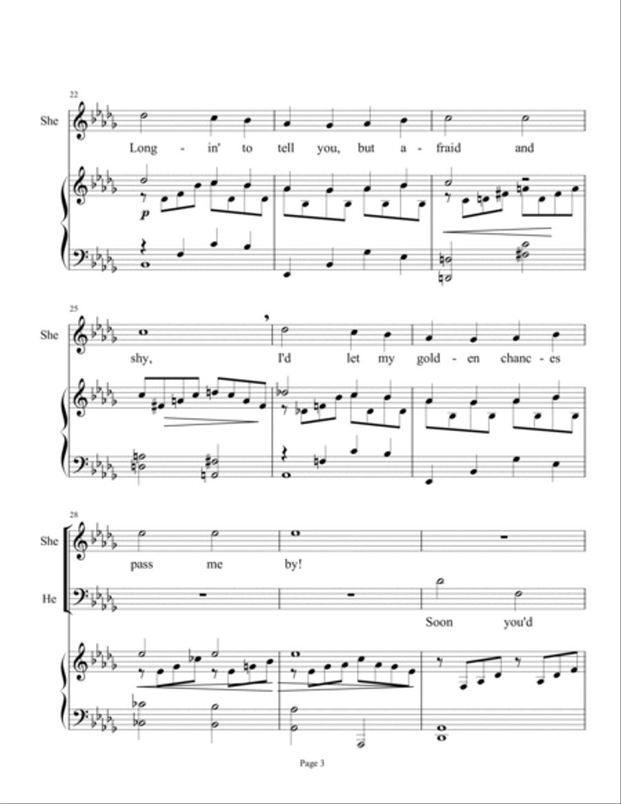 If I Loved You Piano scores gallery preview page 3